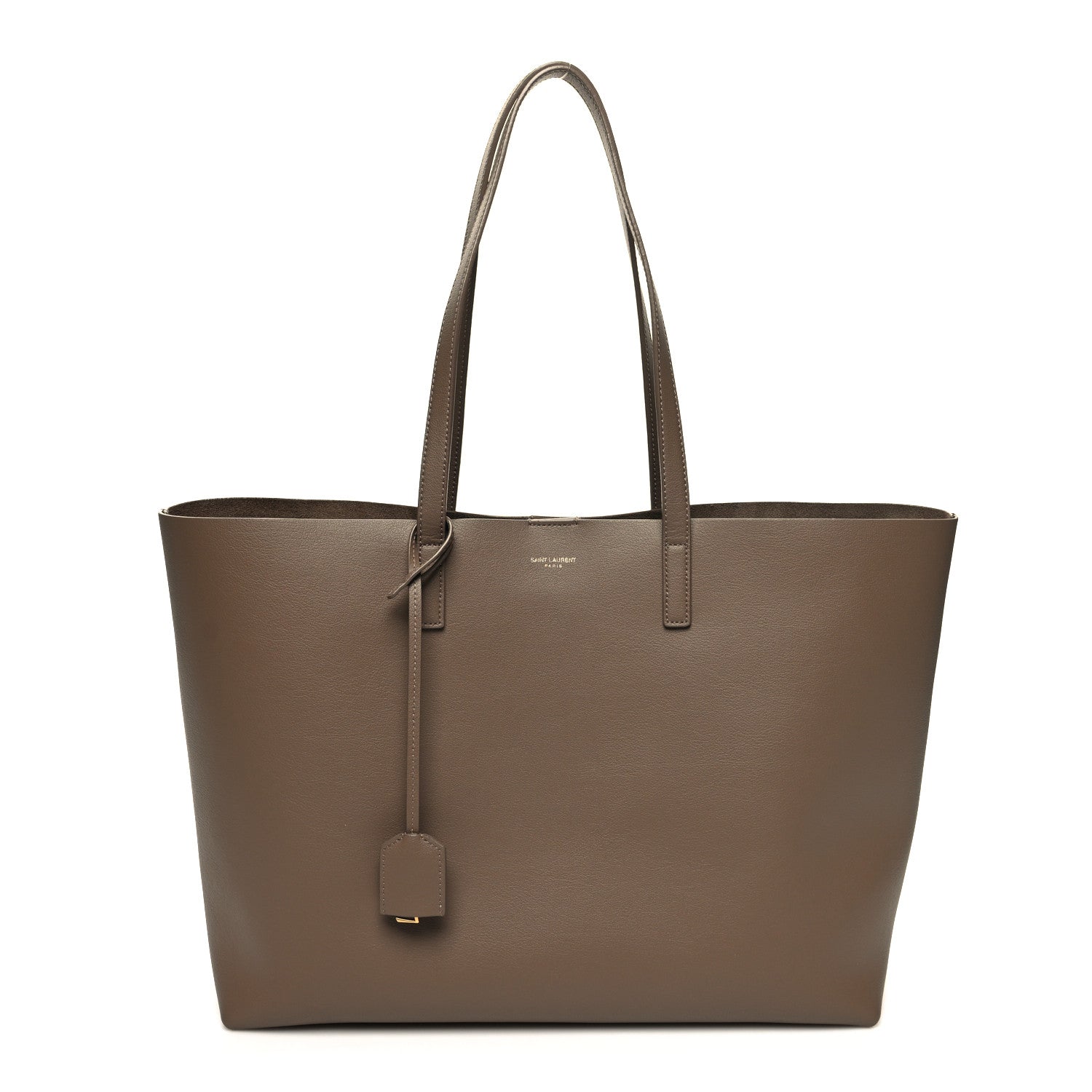 Saint Laurent Calfskin Large Shopping Tote Taupe 3 of 12