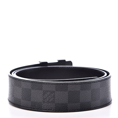 Louis Vuitton Damier Graphite LV Initiales Belt 100 40 3 of 6