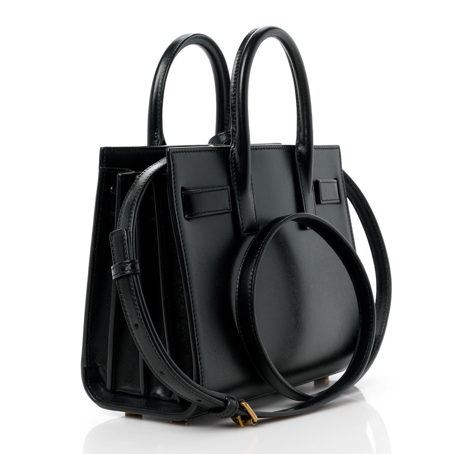 Calfskin Nano Sac De Jour Black