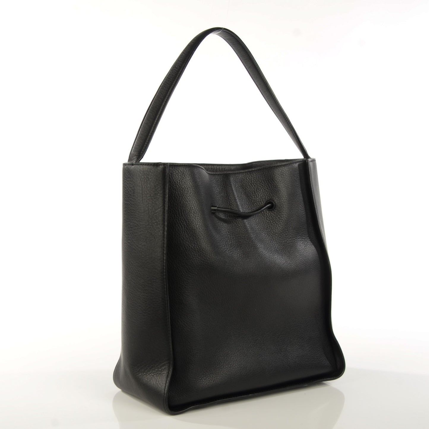 3.1 Smooth Calfskin Large Soleil Bucket Bag Black
