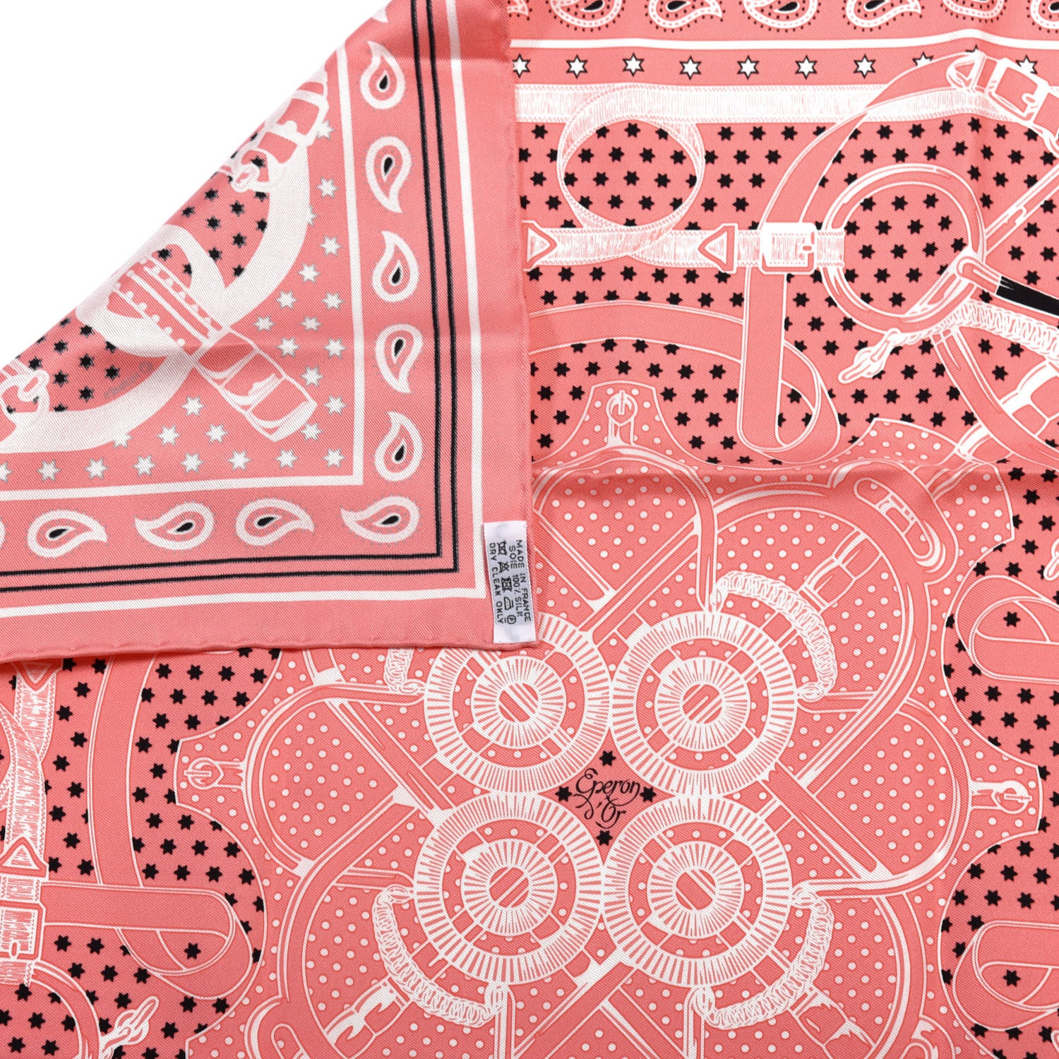Hermes Silk Les Voitures A Transformation Bandana Scarf 55 Rose Malabar White Black 2 of 5