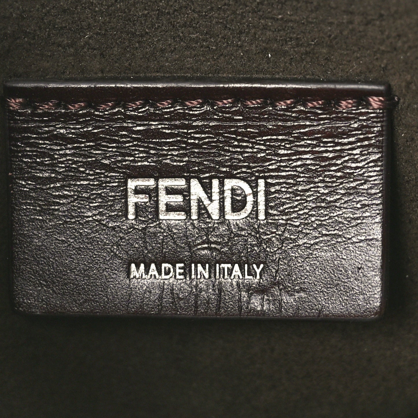 Fabric Jacquard FF Melon Bag Tobacco Black