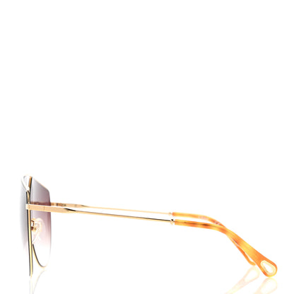 Chloe Aviator Sunglasses CE139S Gold Tortoise 3 of 7