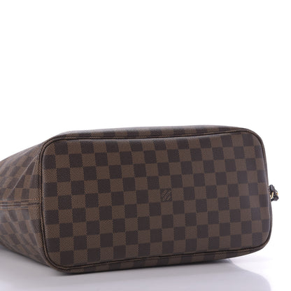 Louis Vuitton Damier Ebene Neo Neverfull MM Rose Ballerine 4 of 11