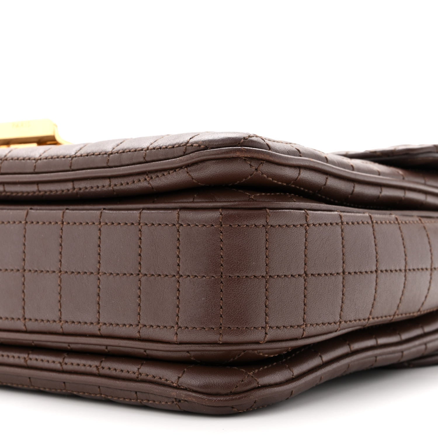Celine Calfskin Quilted Medium C Bag Camel 10 of 10