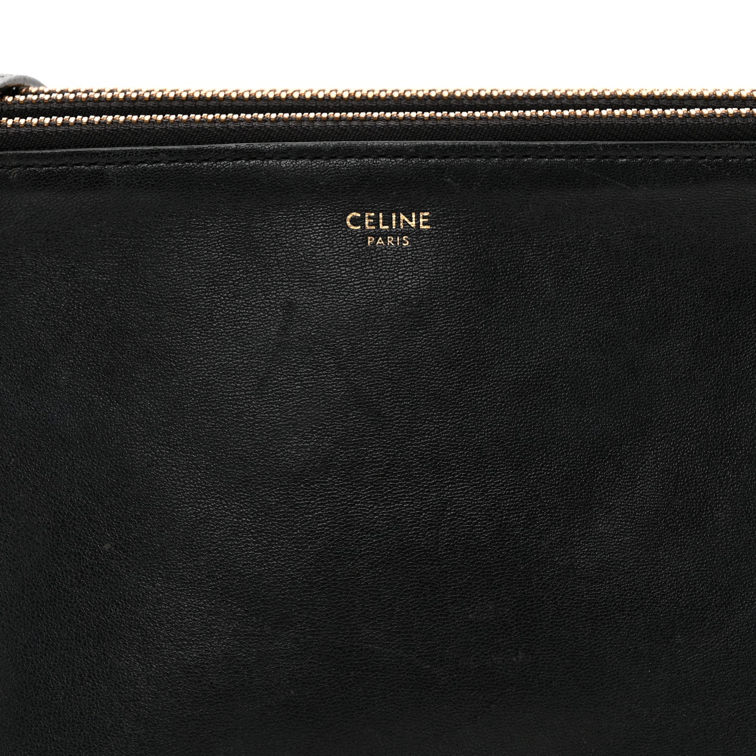 Celine Lambskin Small Trio Crossbody Bag Black 10 of 14