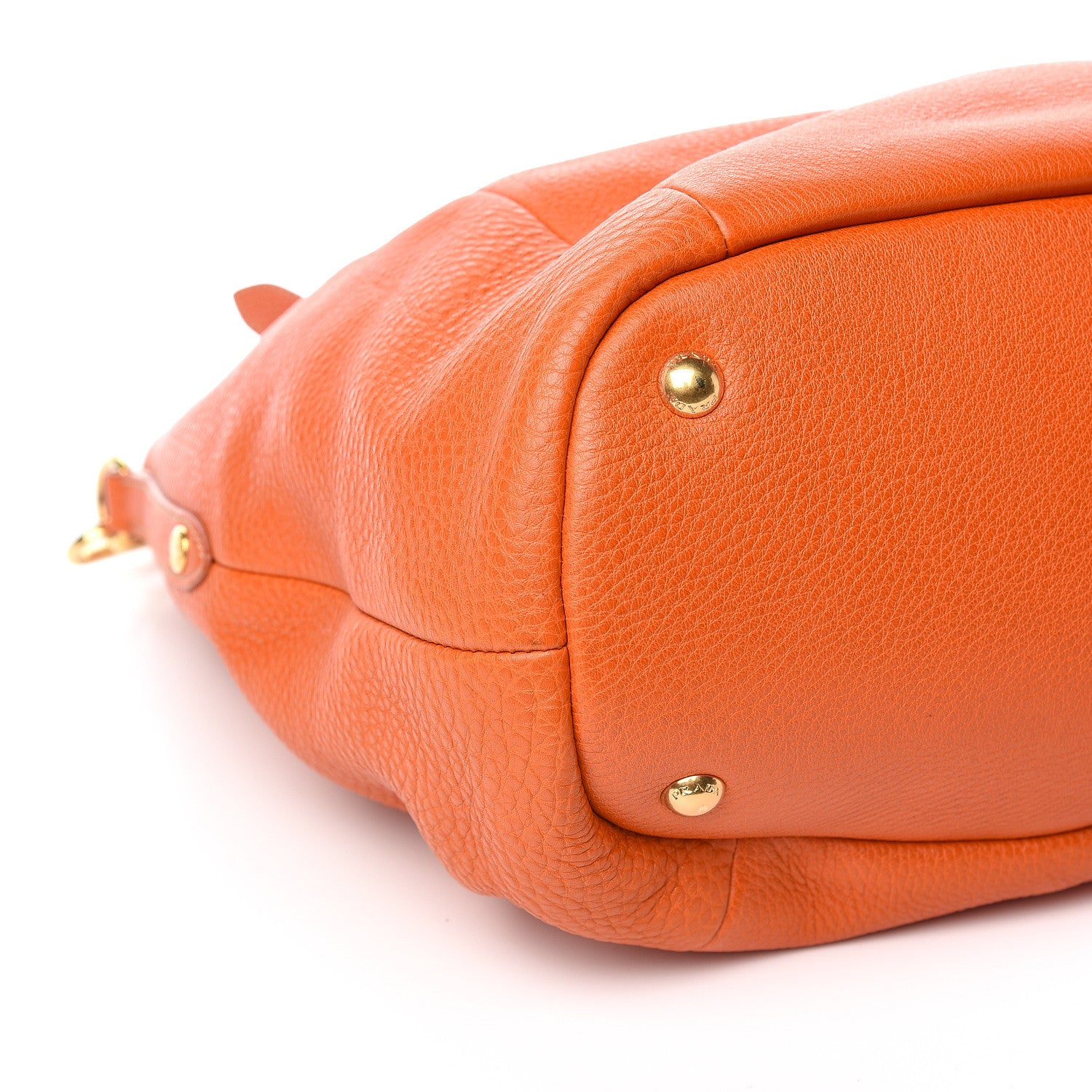Prada Vitello Daino Tote Papaya 8 of 11