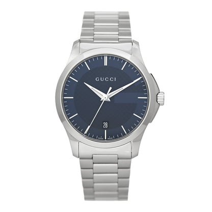 Gucci Stainless Steel 38mm G-Timeless Quartz Watch Navy 1 of 5
