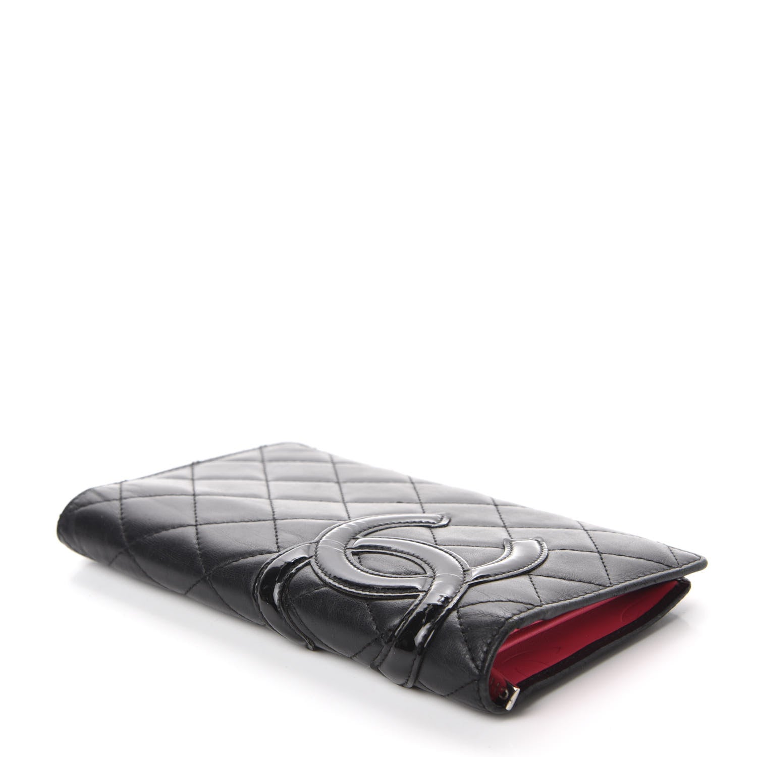 Chanel Calfskin Quilted Cambon Yen Wallet Black 4 of 9