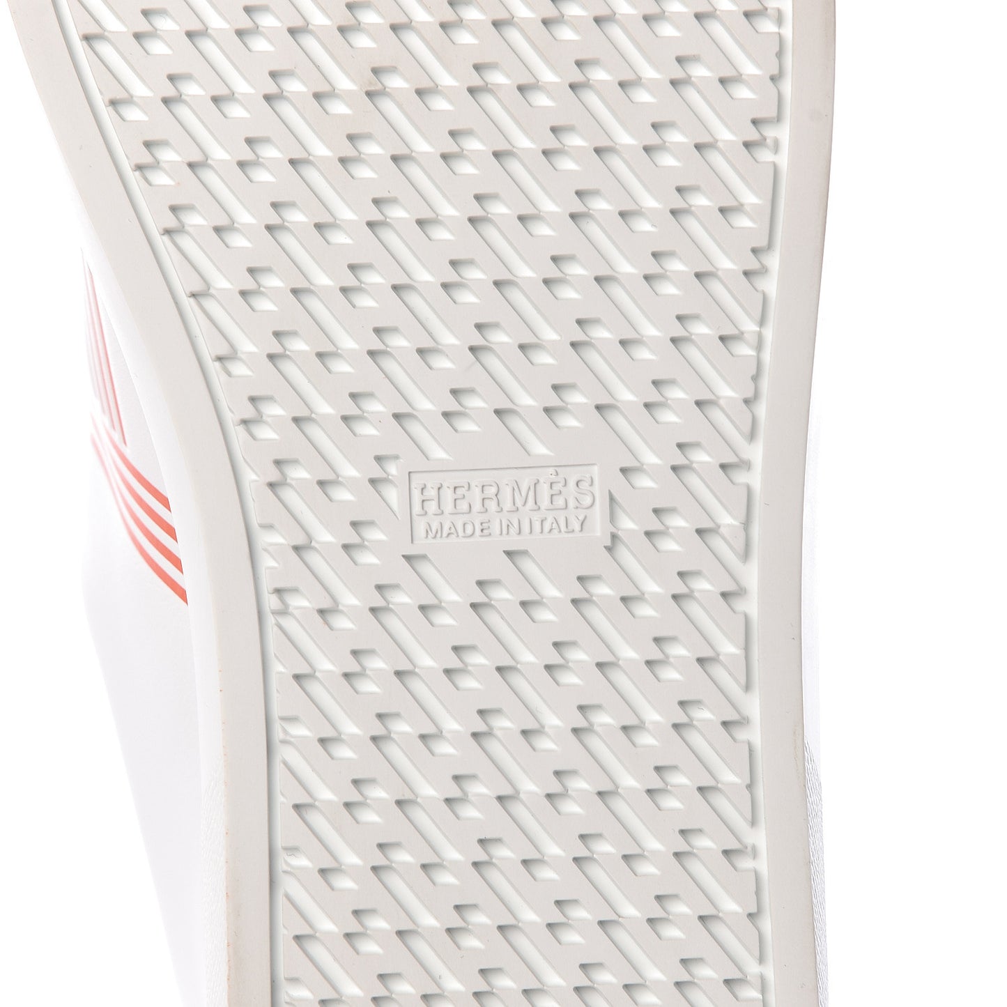 Calfskin Mens Advantage Sneakers 45 White Orange