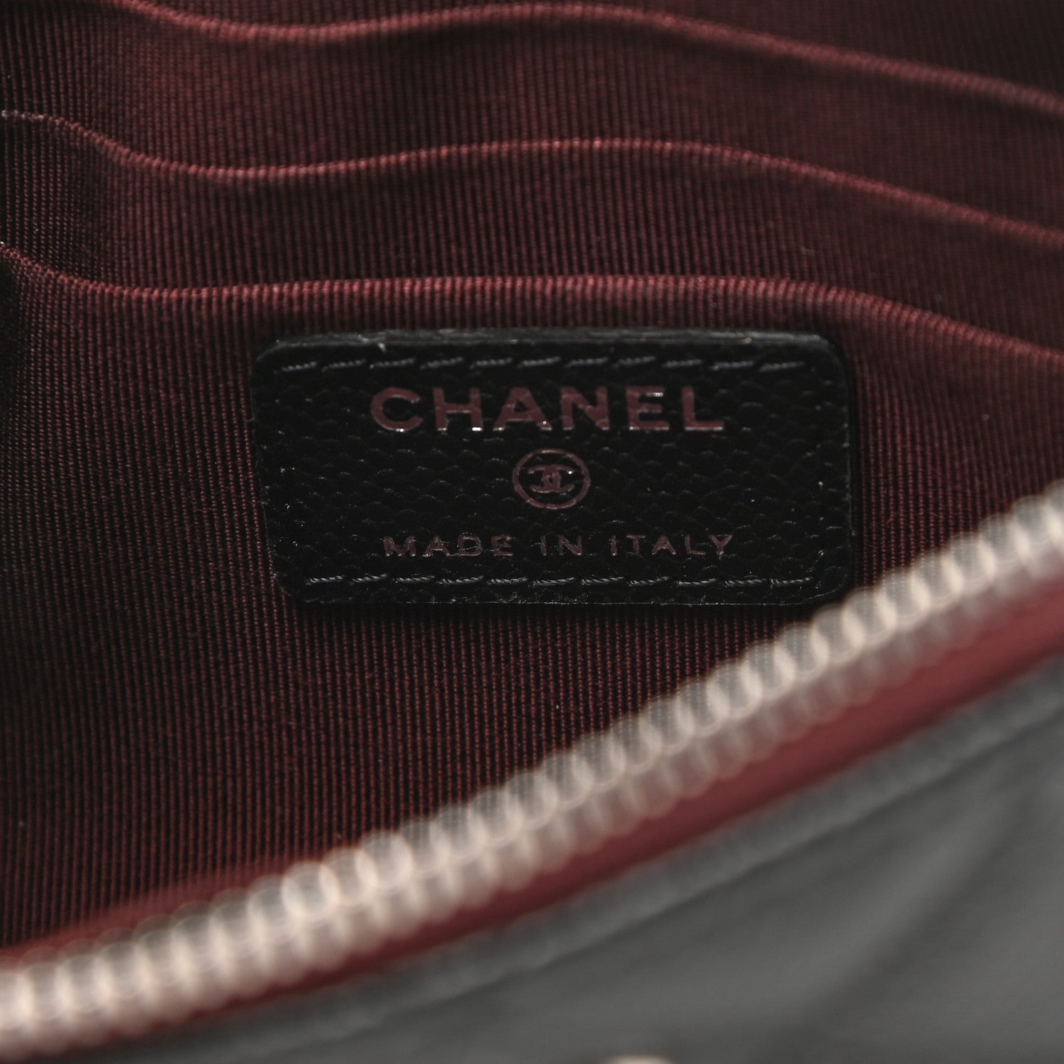 Chanel Caviar Quilted Cosmetic Case Black 6 of 8