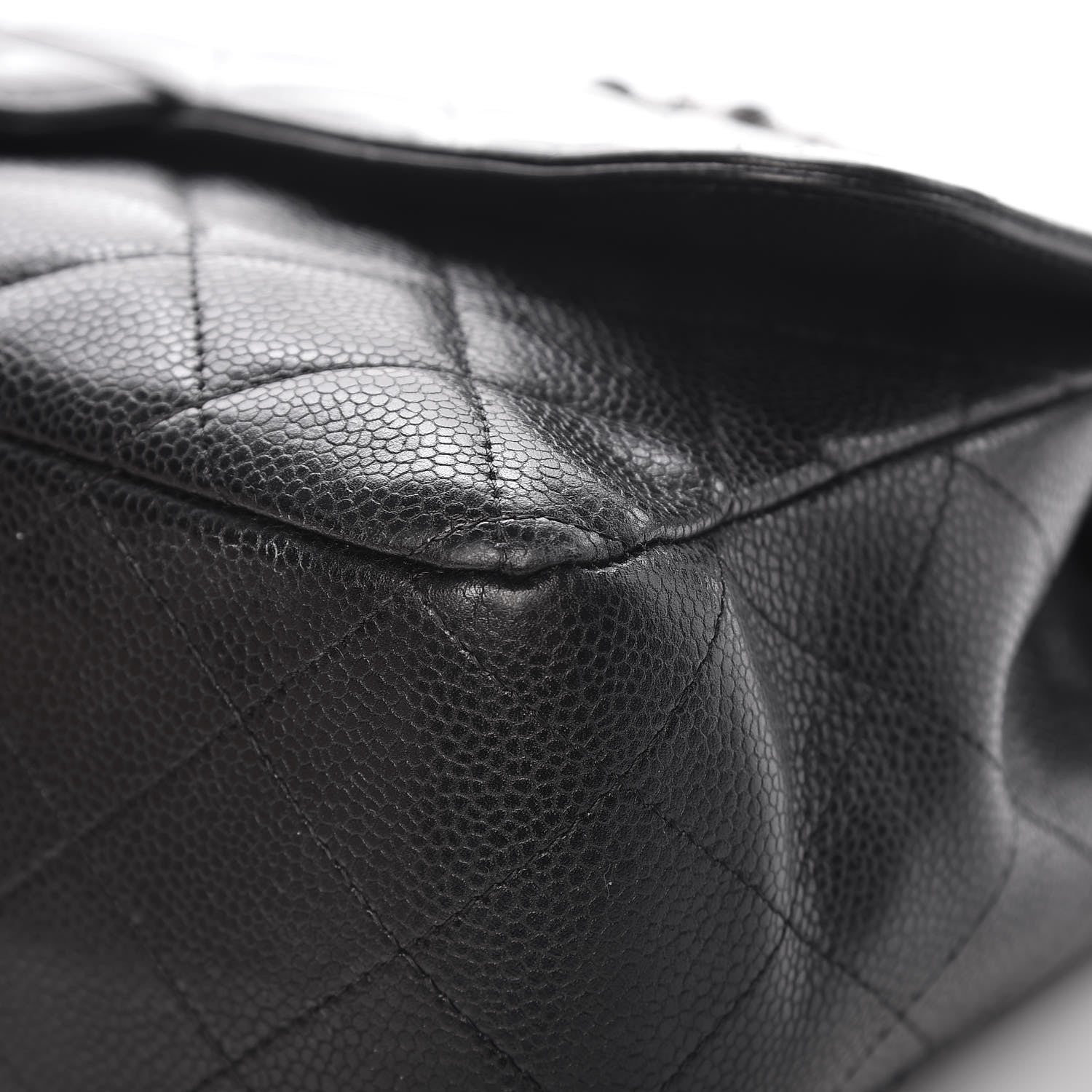 Chanel Caviar Quilted Jumbo Single Flap Black 12 of 17