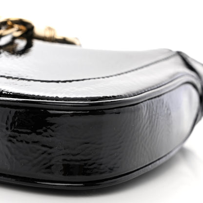Gucci Crinkled Patent Mini Jackie Notte Bag Black 10 of 10