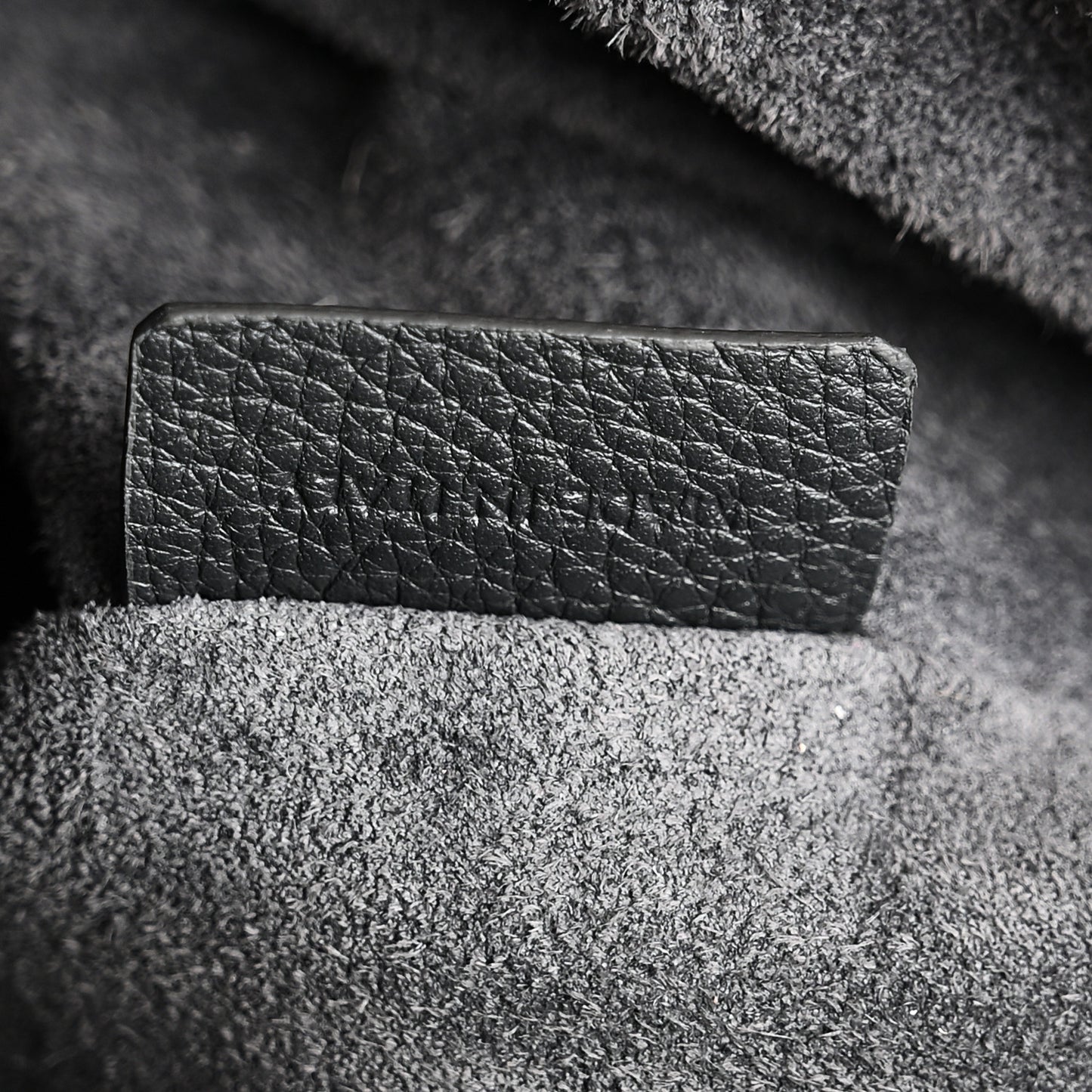 Calfskin Triomphe Heloise Shoulder Bag Slate Grey