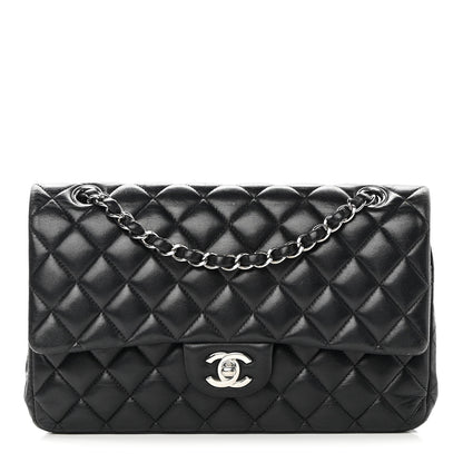 Chanel Lambskin Quilted Medium Double Flap Black 1 of 21