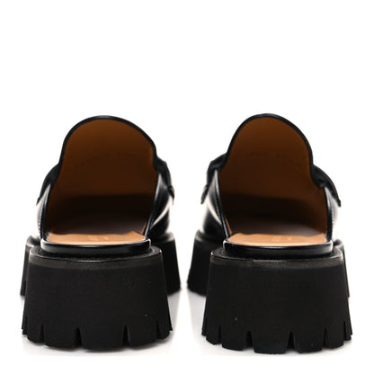 Gucci Cordovan Lux Womens Sylke Horsebit Platform Mules 37.5 Black 6 of 12