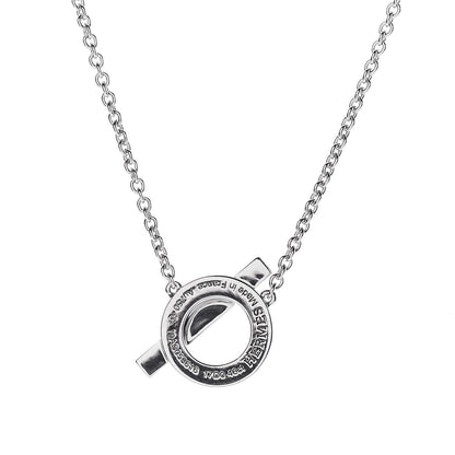 Hermes 18K White Gold Diamond Finesse Pendant Necklace 5 of 7