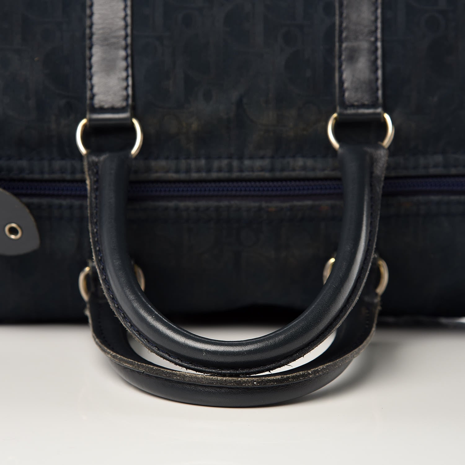 Christian Dior Monogram Boston Navy Blue 15 of 16