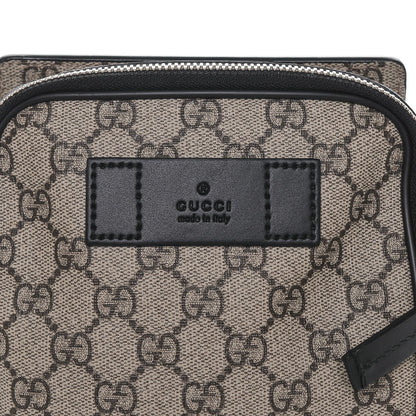 Gucci GG Supreme Monogram Web Belt Bag Black 7 of 8