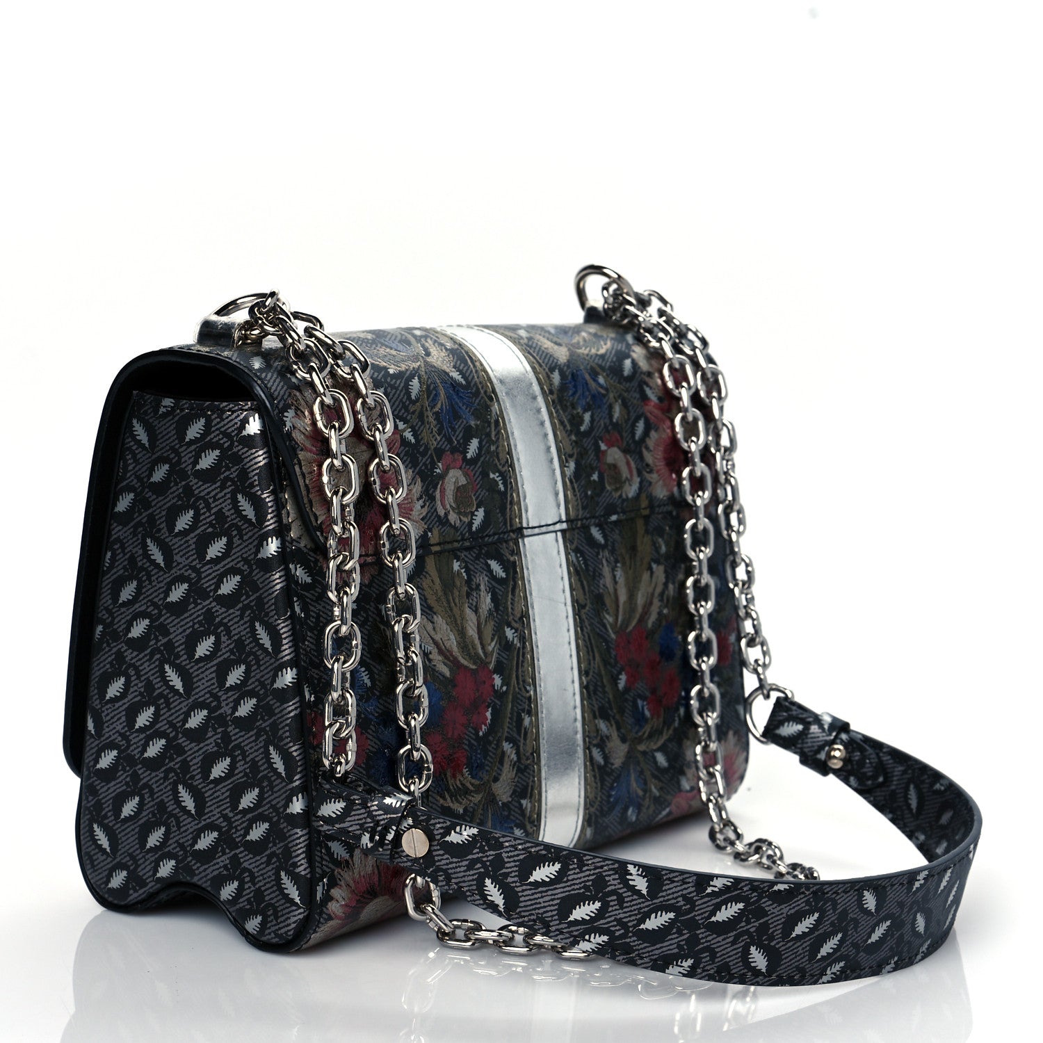 Louis Vuitton Calfskin Printed Twist Shoulder Bag MM Multicolor 3 of 9