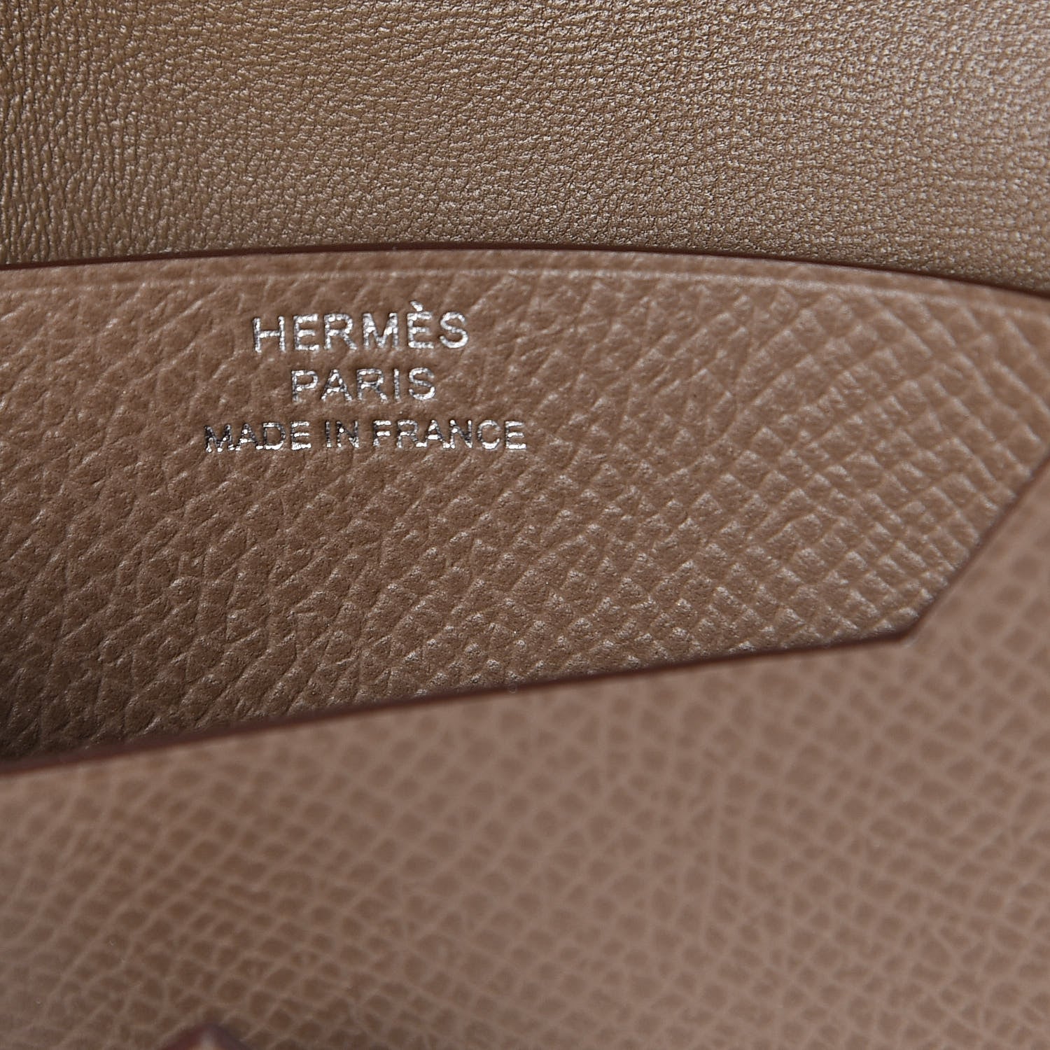 Hermes Epsom Bearn Card Holder Wallet Etoupe 6 of 7