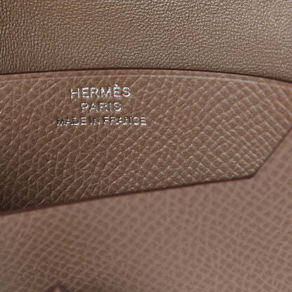 Hermes Epsom Bearn Card Holder Wallet Etoupe 6 of 7