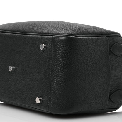 Hermes Taurillon Clemence Lindy 26 Black 10 of 12
