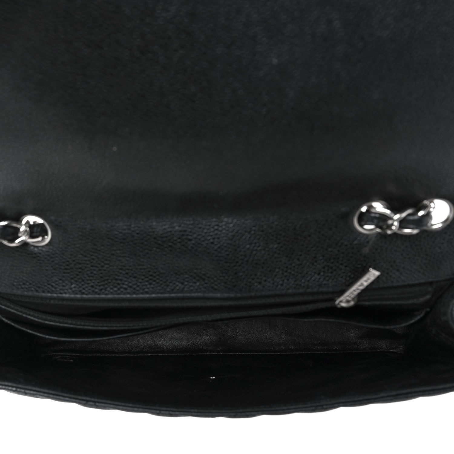 Chanel Caviar Quilted Jumbo Single Flap Black 5 of 10