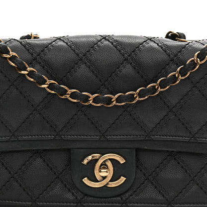 Chanel Calfskin Quilted Flap Black 7 of 9