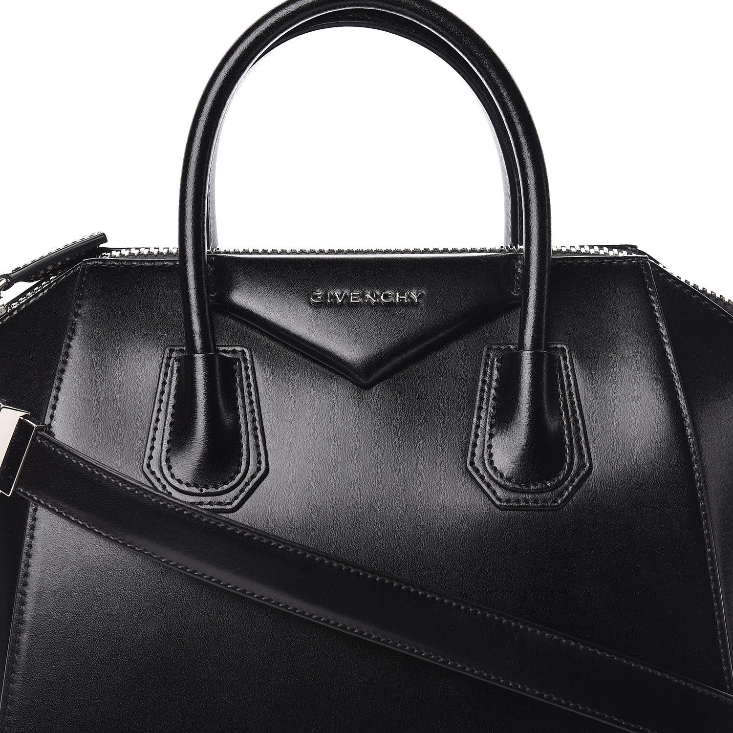 Givenchy Shiny Lord Calfskin Small Antigona Black 9 of 11