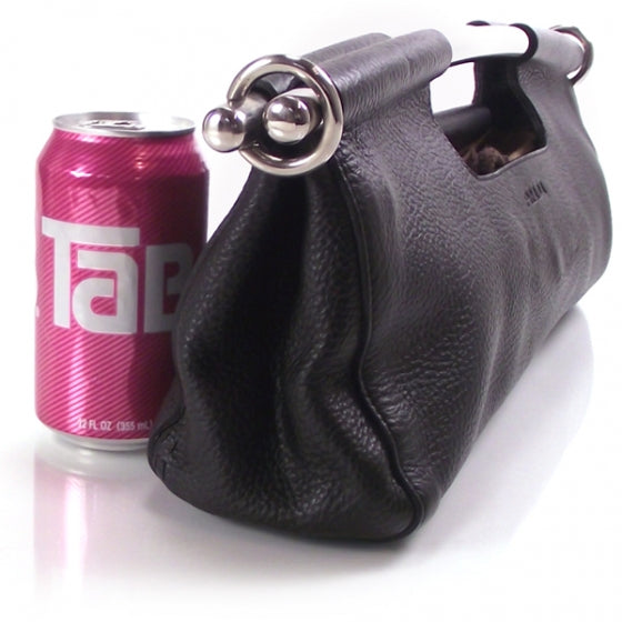 Prada Leather Steel Handle Clutch 5 of 9