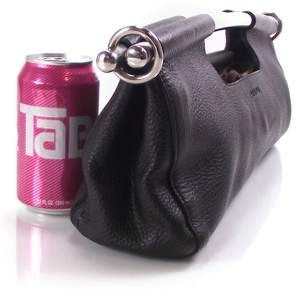 Prada Leather Steel Handle Clutch 5 of 9