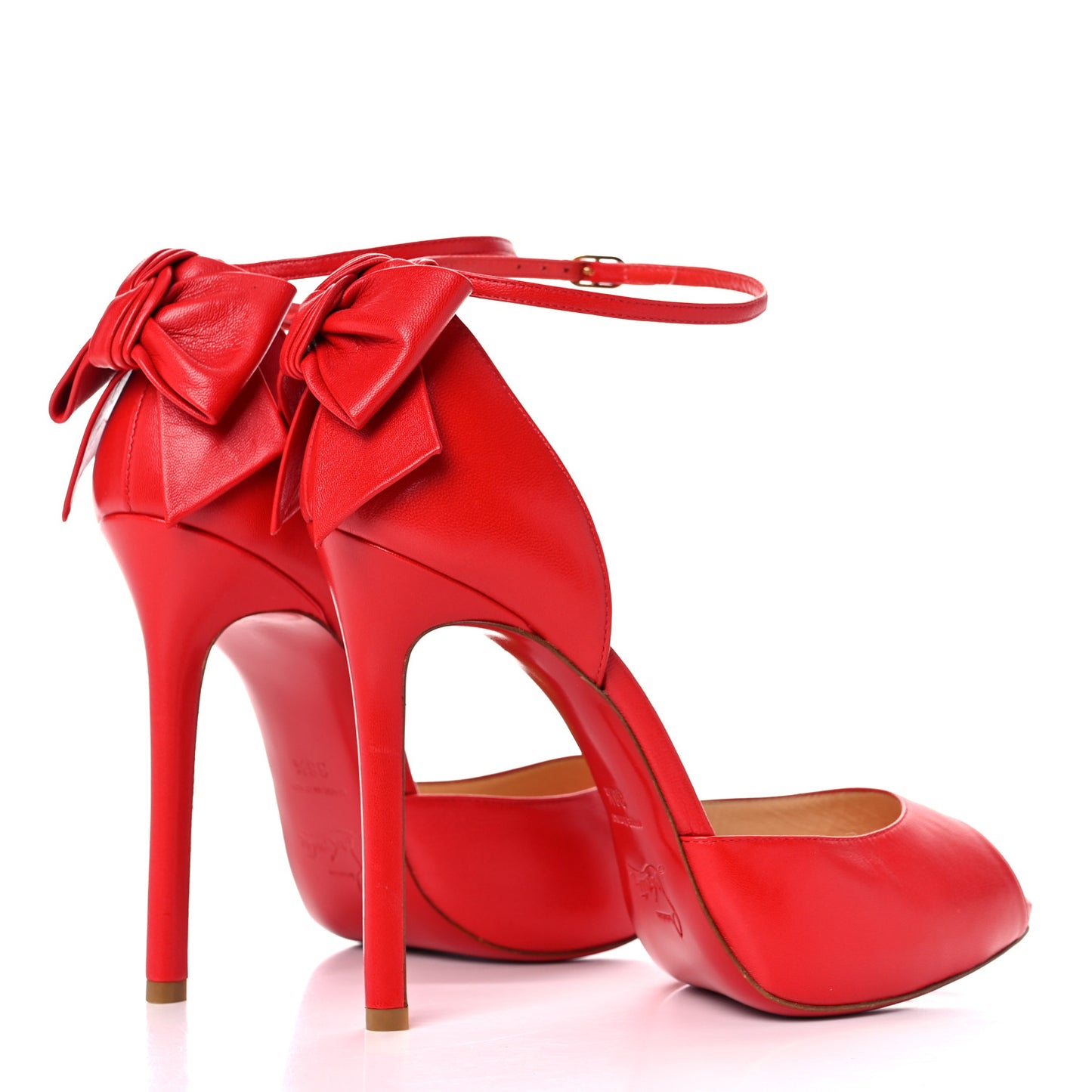 Kid Dos Noeud Bow 120 Pumps 38.5 Red