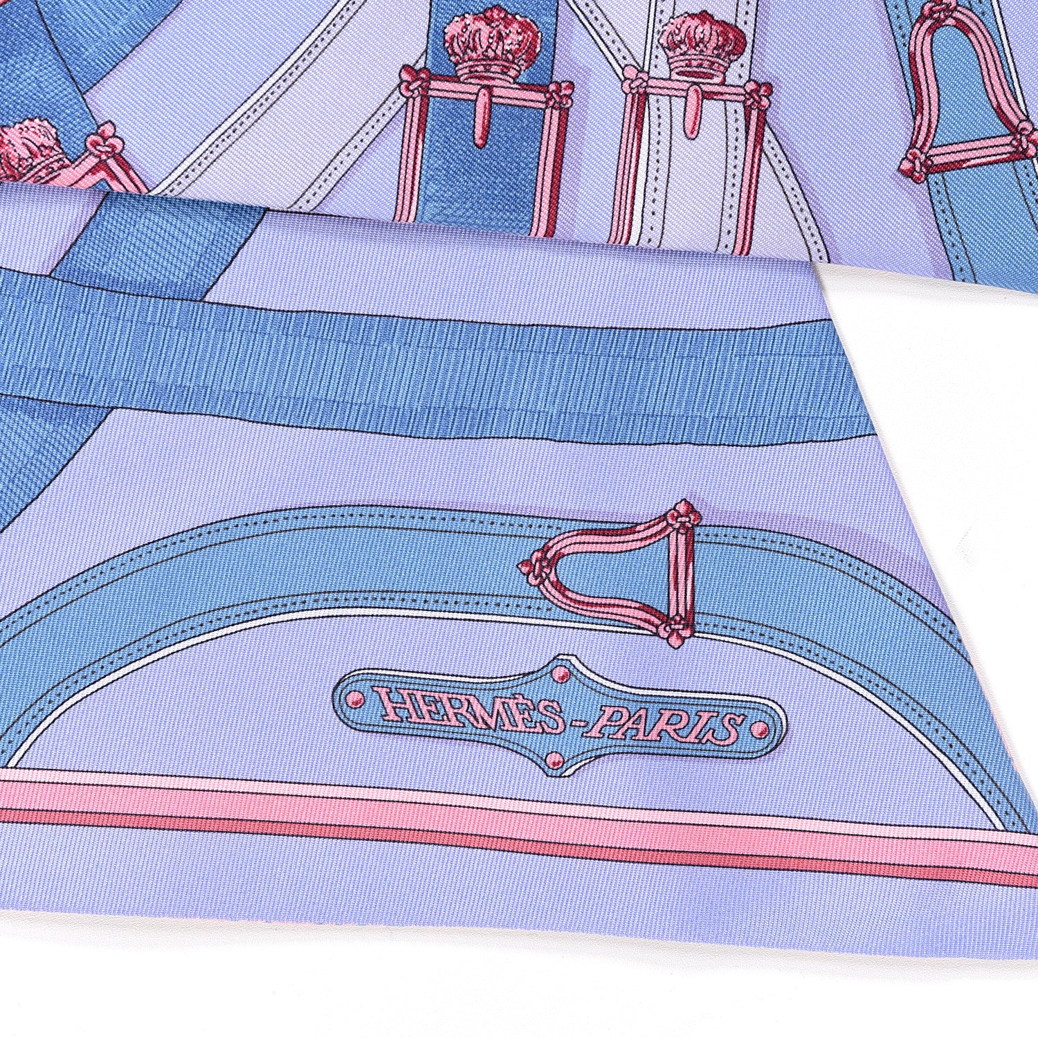 Hermes Silk Cavalcadour Maxi Twilly 3 of 3