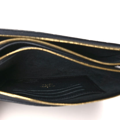 Louis Vuitton Empreinte Double Zip Pochette Black 6 of 9