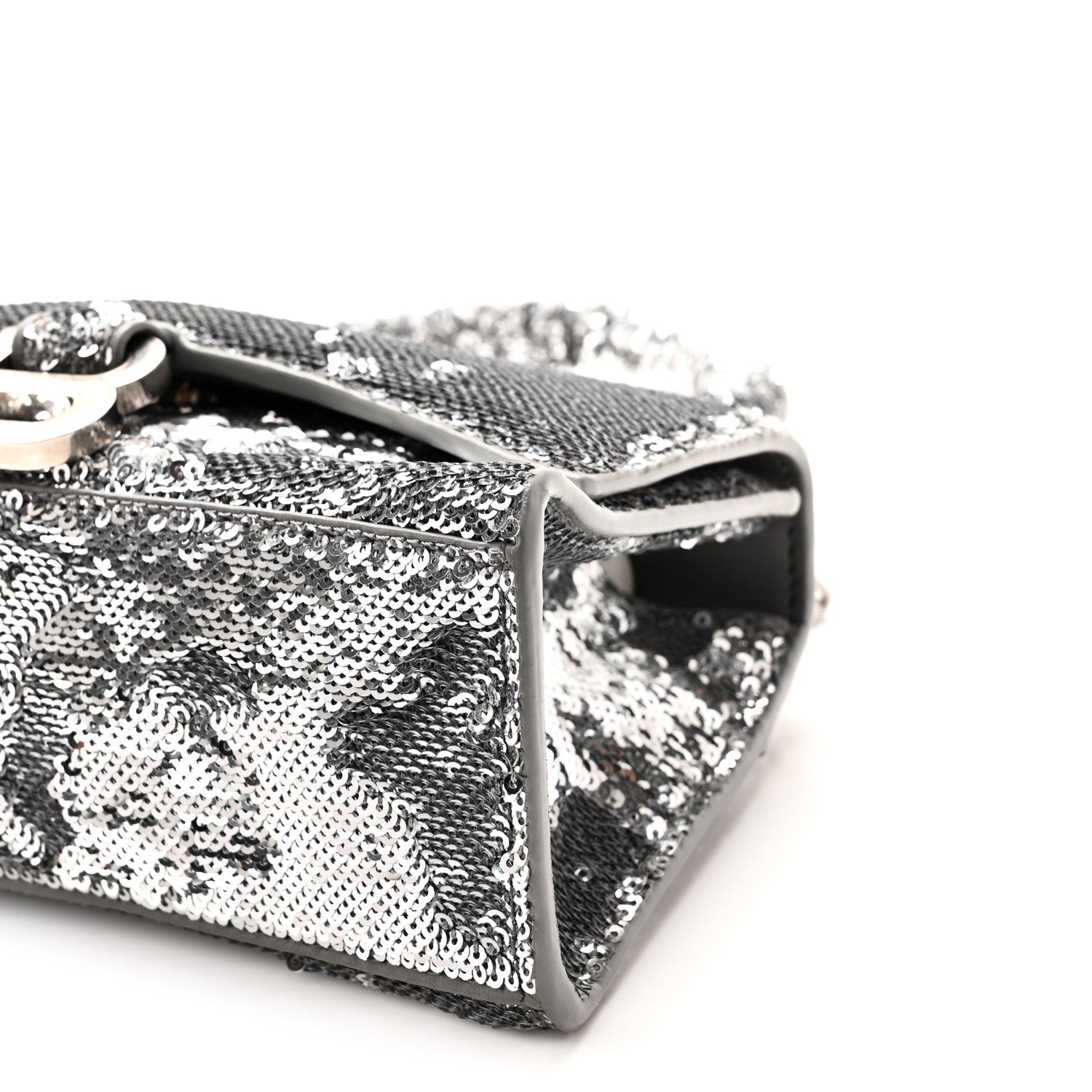 Balenciaga Sequin Hourglass Top Handle Bag XS Silver 11 of 11