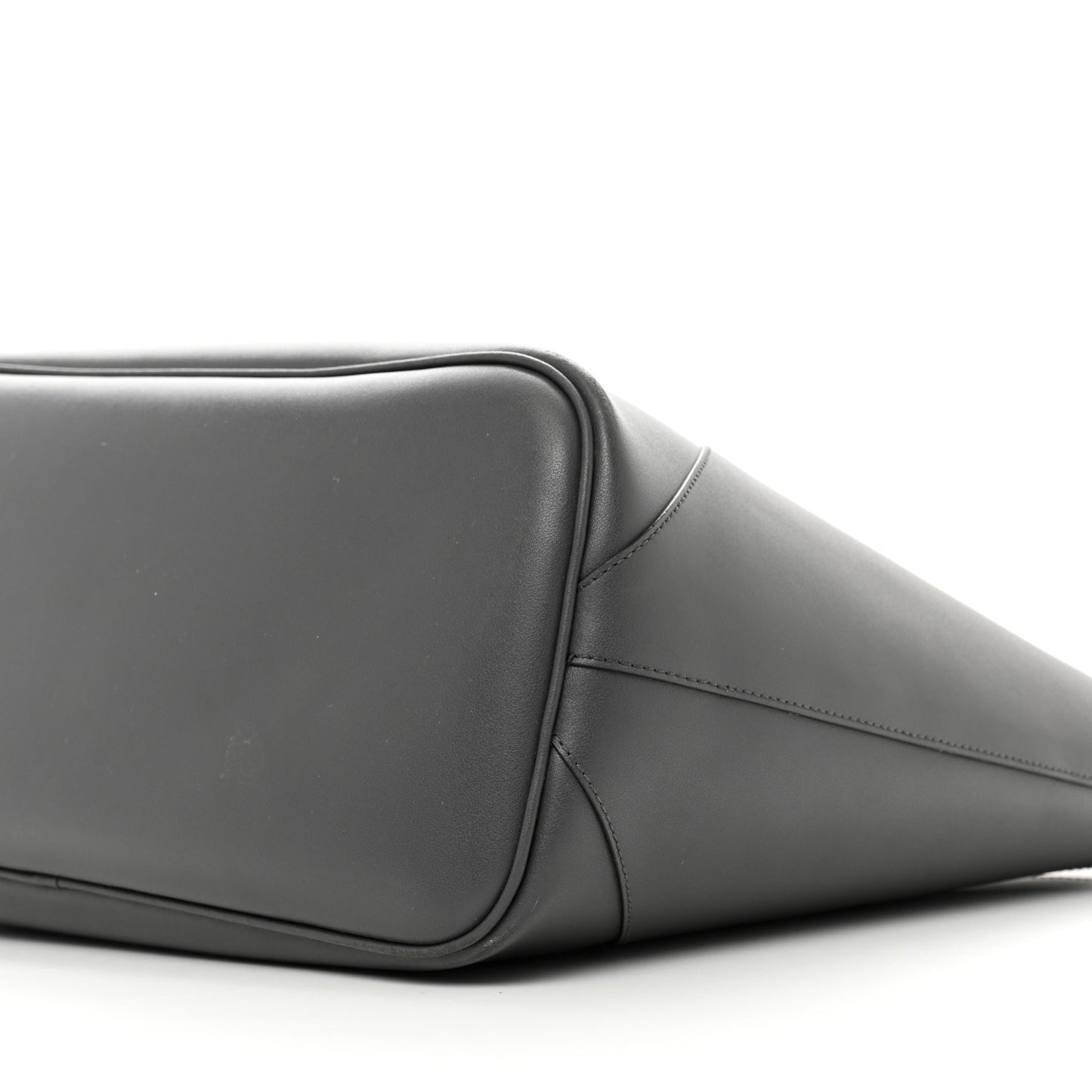 Smooth Calfskin Wing Shopper Tote Grey