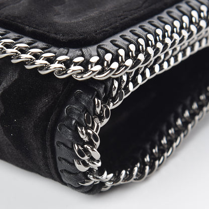 Stella McCartney Velvet Falabella Crossbody Bag Black 6 of 9
