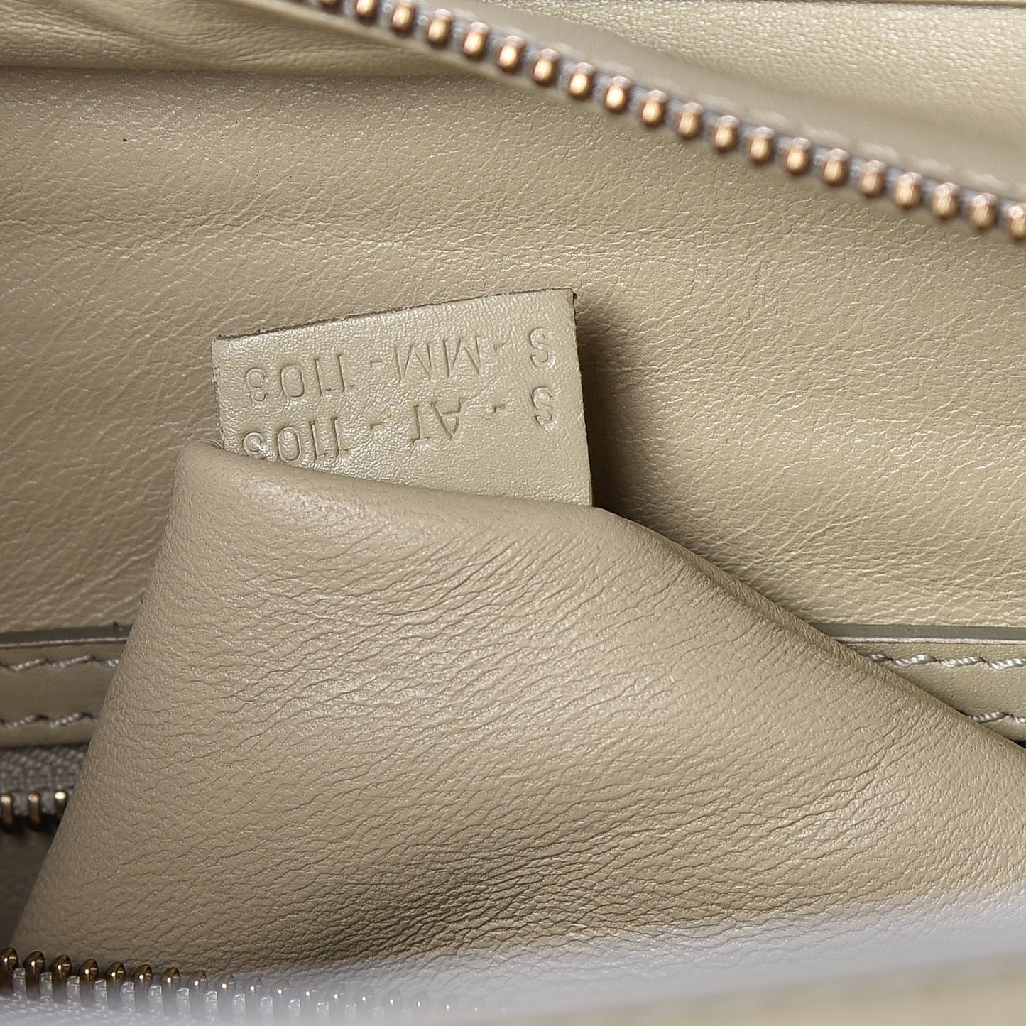 Smooth Calfskin Mini Luggage Light Grey