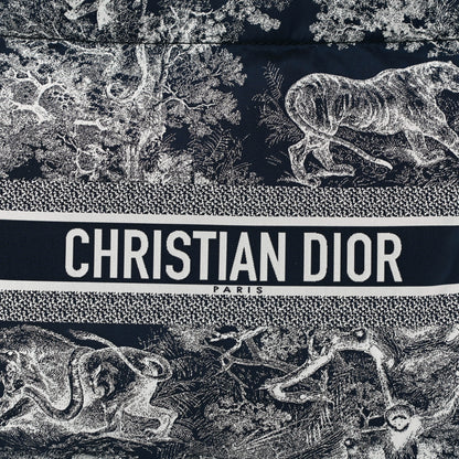 Christian Dior Technical Fabric Toile De Jouy Reverse Diortravel Zipped Pouch Blue Multicolor 8 of 8