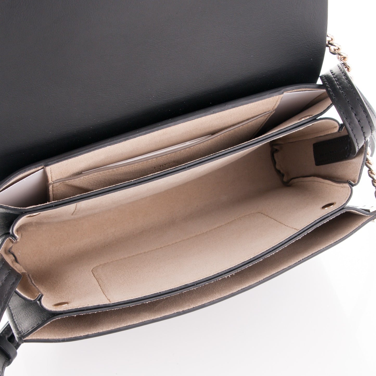 Suede Calfskin Small Faye Shoulder Bag Black