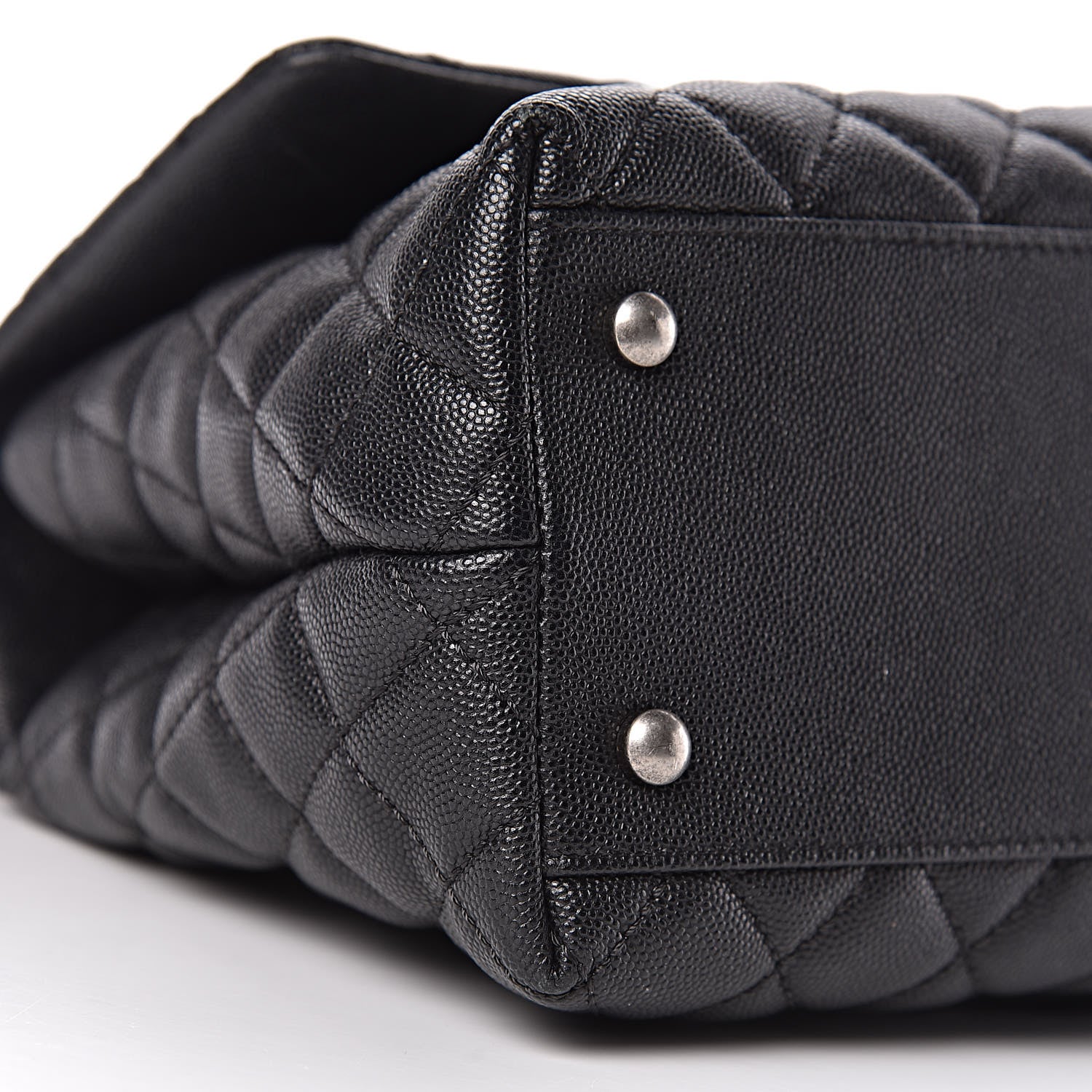 Chanel Caviar Lizard Quilted Small Coco Handle Flap Black 9 of 10