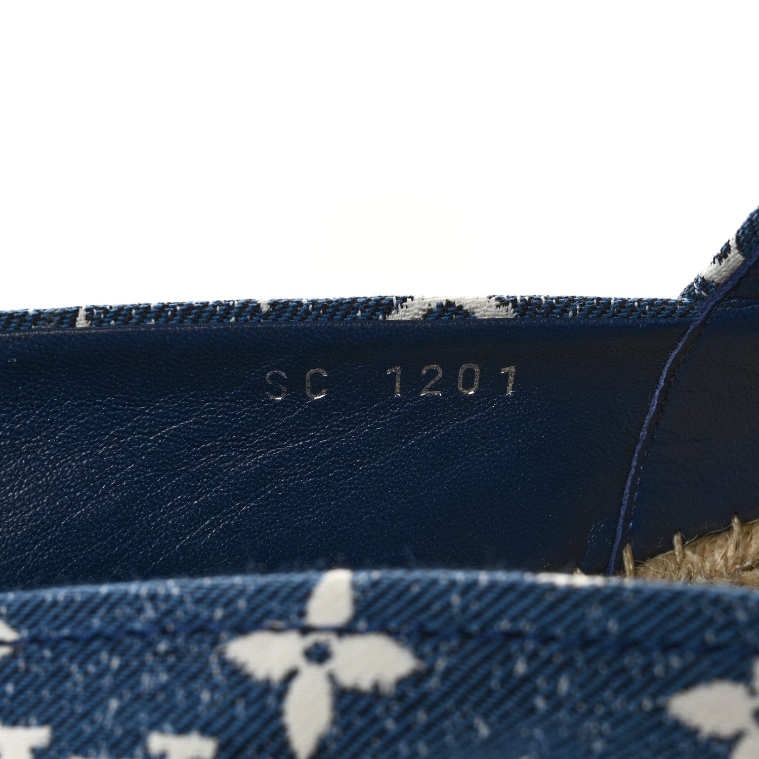 Louis Vuitton Monogram Denim Starboard Espadrille Flats 40 Blue 8 of 9