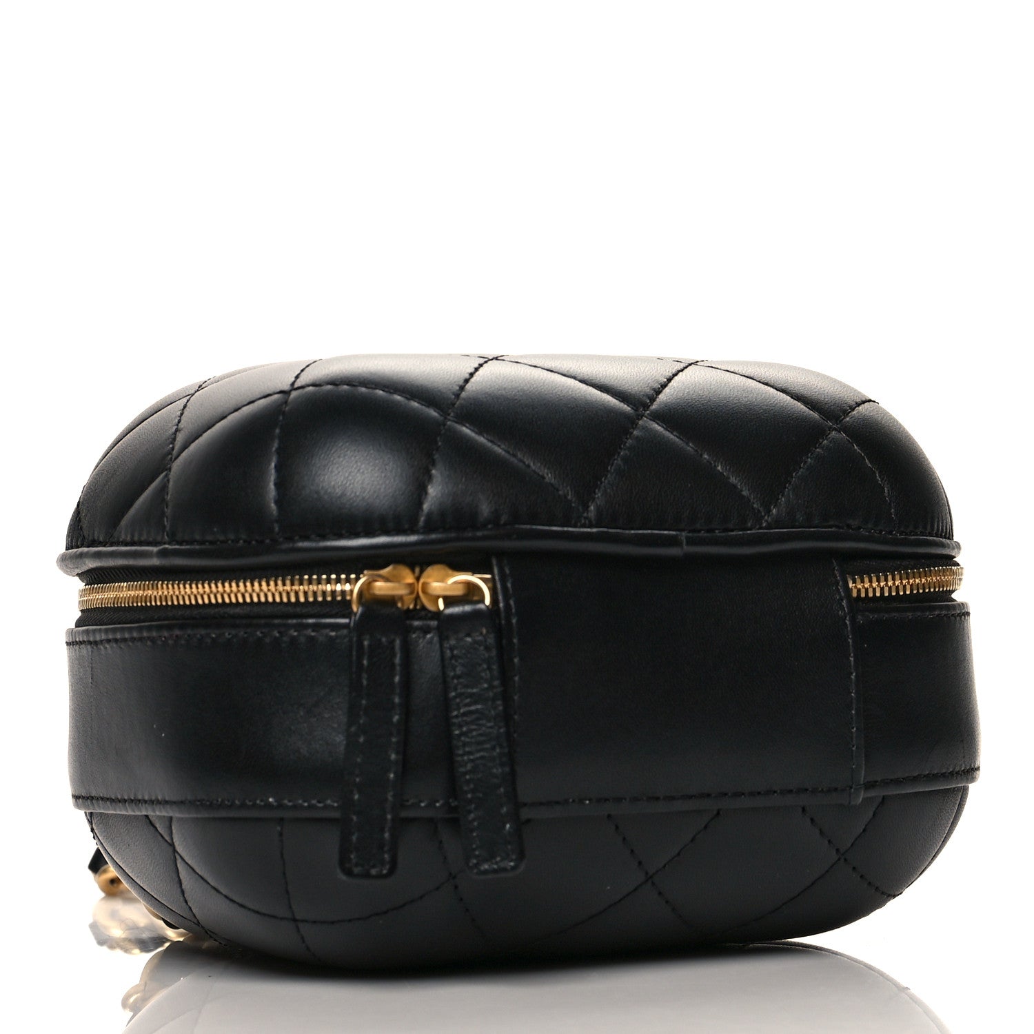 Chanel Lambskin Quilted Small CC Bubble Vanity Case With Chain Black 3 of 9