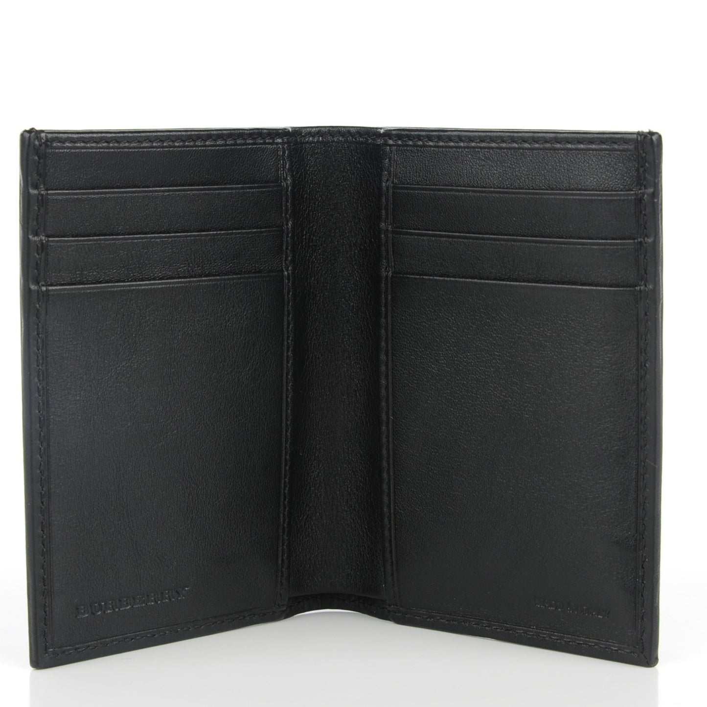 Horseferry Check Elton Mens Slim Billfold Wallet Charcoal