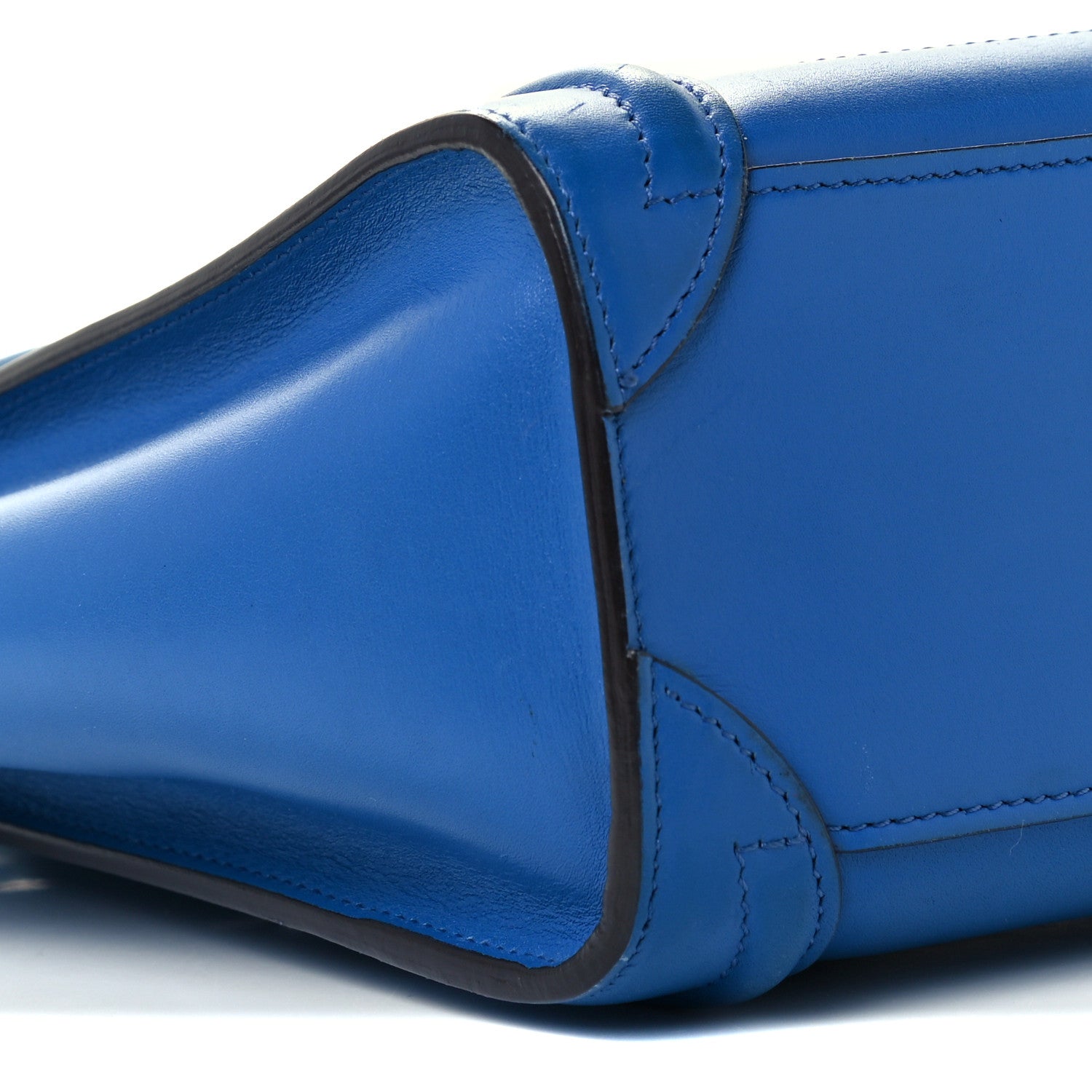 Celine Smooth Calfskin Nano Luggage Royal Blue 7 of 9
