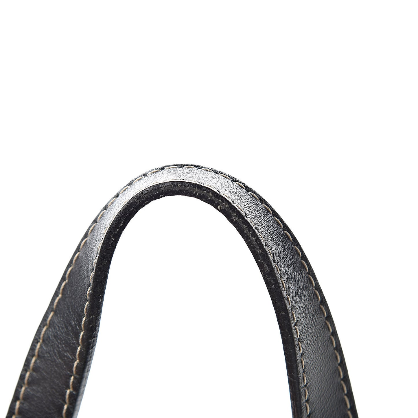 Calfskin Saddle Vertical Shopper Black