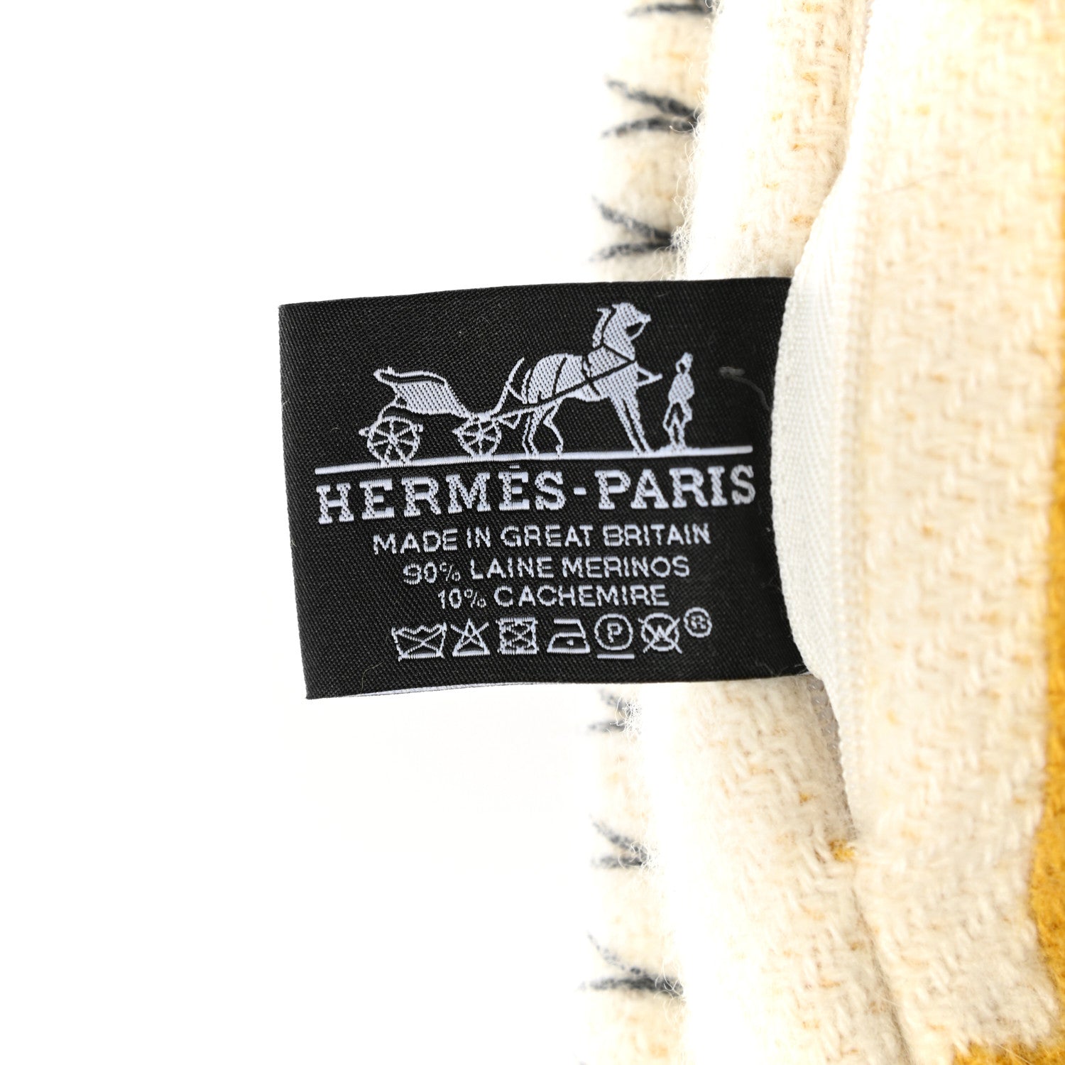 Hermes Wool Cashmere Avalon III Pillow PM Gris Soleil 3 of 3