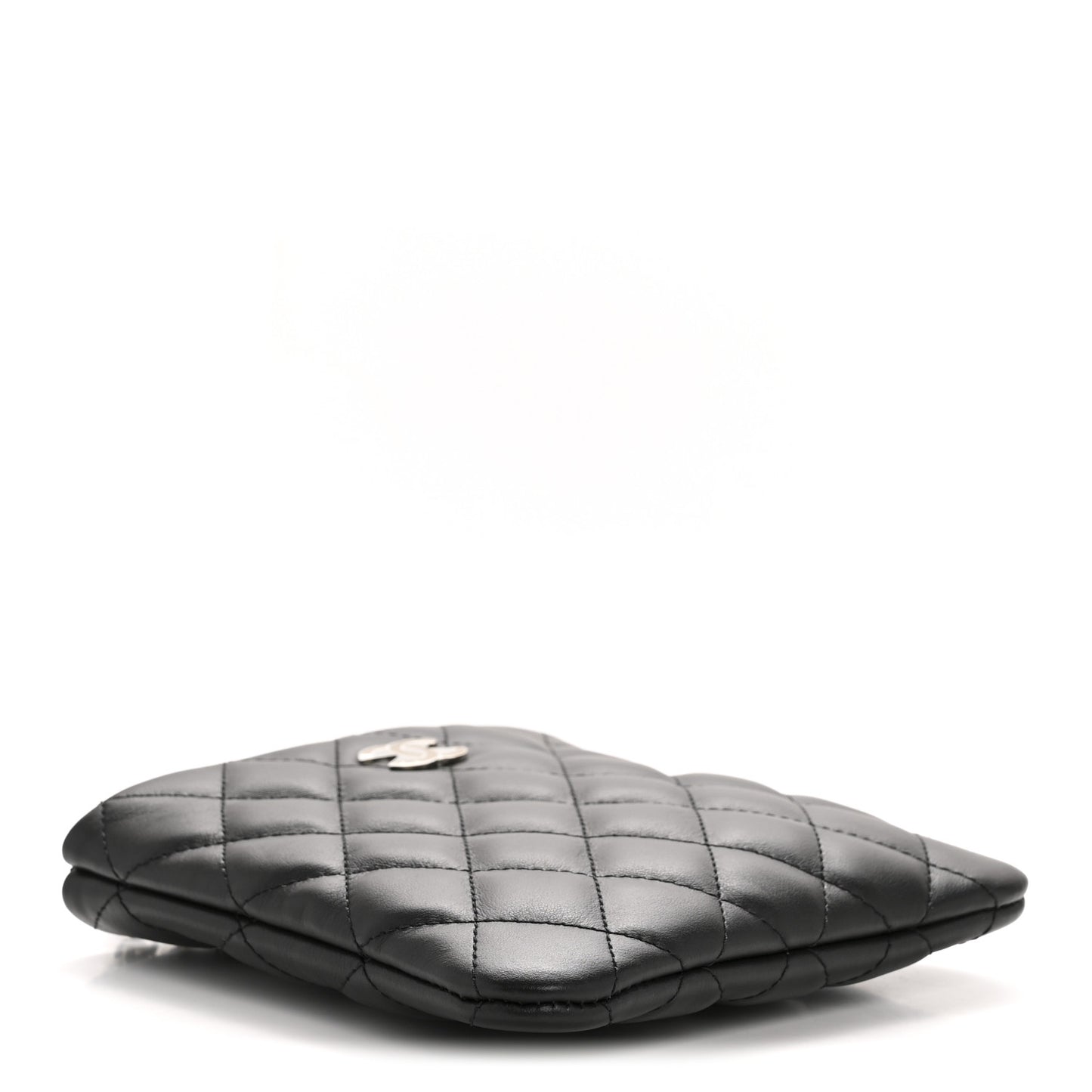 Lambskin Quilted Uniform Crossbody Bag Black