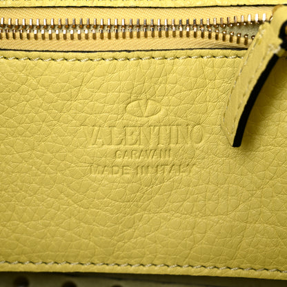 Valentino Garavani Pebbled Calfskin Mini Rockstud Tote Jonquill 6 of 14